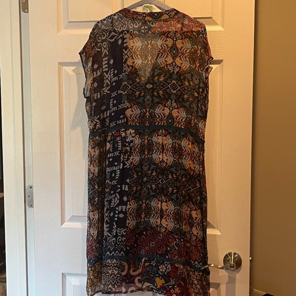 Sundance Mulit-Colored Patchwork Dress. Size: Large.  Like New. - Picture 3 of 6